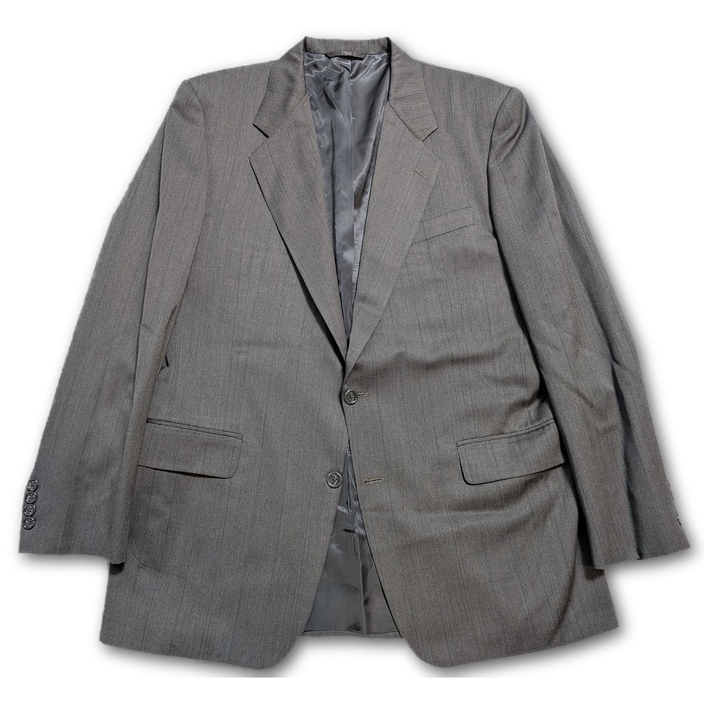Hickey Freeman Liberty House Mens Blazer Gray 42L USA VTG Wool Regular Suit 42R